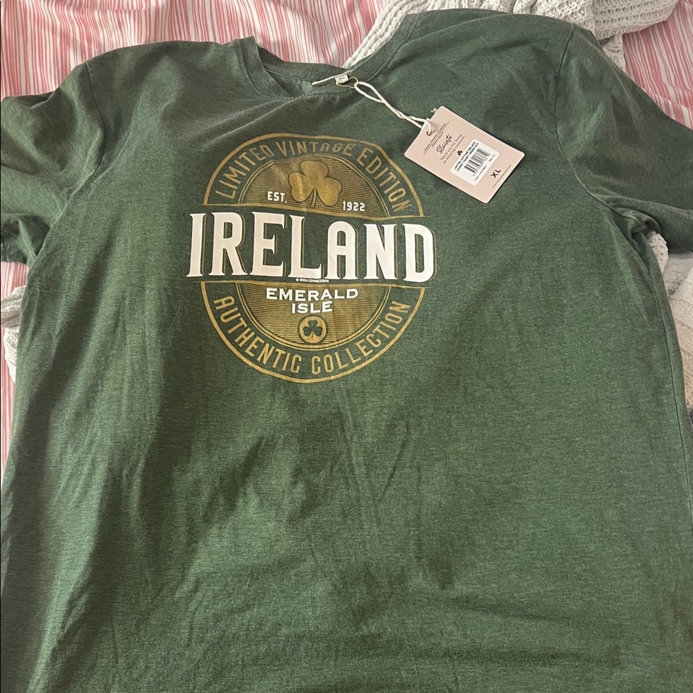 Ireland Emerald Isle Green Graphic Tee